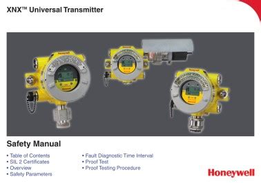 xnx transmitter honeywell manual|HONEYWELL XNX SAFETY MANUAL Pdf Download。